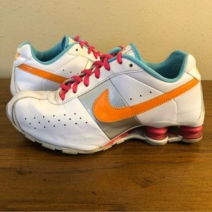 Nike NX Shox Youth/Women’s Athletic Shoes Size 7Y 309711-180 White Orange Silver